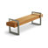 Gus* Modern Return Wooden Bench