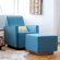 Gus* Modern Kipling Glider Arm Chair and Ottoman