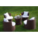 Deeco Geo-Vase Stacking 5 Piece Lounge Seating Group with Cushions