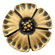 Anne at Home Jakarta Small Flower Knob in Distressed Antique Gold