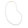Jewelryweb 14k Cultured Freshwater Pearl Necklace Individually Knotted With a Yellow Gold Clasp