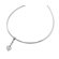 Jewelryweb Sterling Silver and Diamond Heart Slide Necklace