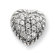 Jewelryweb Sterling Silver CZ Heart Slide