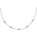 Jewelryweb Sterling Silver 14k Gold Fleur De Lis Necklace - 18 Inch