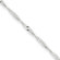 Jewelryweb 14K White-Gold Spring Ring Singapore Chain Bracelet