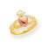 Jewelryweb 14k Two-tone Baby Claddagh Ring