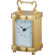 Gustav Becker Arceau Carriage Mantel Clock in Polished Brass