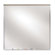 Ghent Projection Board, Dry-Erase Brd, 4'x4', Aluminum Frame/White