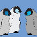 Avalisa Animal - Baby Penguins Stretched Wall Art