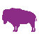 Avalisa Silhouette - Buffalo Stretched Wall Art