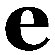 Avalisa Letter - Lower Case 'e' Stretched Wall Art