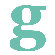 Avalisa Letter - Lower Case 'g' Stretched Wall Art