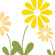 Avalisa Imagination - Simple Floral Stretched Wall Art
