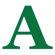 Avalisa Letter - Upper Case 'A' Stretched Wall Art