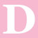 Avalisa Letter - Upper Case 'D' Stretched Wall Art