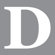 Avalisa Letter - Upper Case 'D' Stretched Wall Art