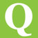 Avalisa Letter - Upper Case 'Q' Stretched Wall Art