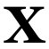 Avalisa Letter - Upper Case 'X' Stretched Wall Art