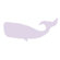 Avalisa Silhouette - Whale Stretched Wall Art