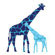 Avalisa Animal - Reticulated Giraffe Stretched Wall Art