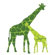 Avalisa Animal - Reticulated Giraffe Stretched Wall Art