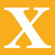Avalisa Letter - Upper Case 'X' Stretched Wall Art