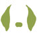 Avalisa Animal Face - Floppy Ears Stretched Wall Art