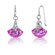 Oravo Spectacular Shell Cut 12.00 carats Alexandrite Fishhook Earrings Sterling Silver