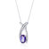 Oravo Lucid Elegance 1.00 Carats Oval Cut Alexandrite Pendant in Sterling Silver