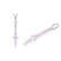 Oravo Princess Round Pink CZ Pendant in Sterling Silver