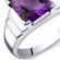 Oravo Step Design Princess Cut 3.25 carats Ring in Sterling Silver