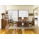 Copeland Furniture Frank Llloyd Wright Dana-Thomas 84 - 124" W x 48" D Grand Extension 7 Piece Dining Set