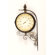 Ashton Sutton Bracket Wall Clock with Thermometer in Dark