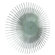 Ashton Sutton Silver Sunburst Wall Clock