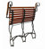Furniture Designhouse African Teak Folding 2-Seat Bench with Arms