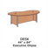 Virco Plateau 84" W Executive Ellipse Desk