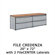 Virco Plateau Office Series File Credenza with 2 Laterals