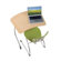 Virco Zuma 19.25" Plastic Classroom Cantilever Chair