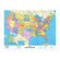 Virco US/World Map (51" x 51")