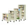 Virco 36" H Mobile Two Shelf Bookcase
