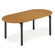 Virco Race Track Plateau Table with Casters
