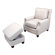 Opulence Home Bradford Chair and Ottoman