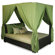 Patio Heaven Signature Queen Canopy Bed with Cushions