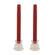 Pacific Accents Glitter Wax Flameless Tapers Candle (Set of 2)