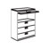 Great Openings 15" Receding Door Lateral File with Four Fixed Shelves