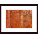 Barewalls Orange Rust Abstract Wood Framed Art Print