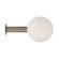 Peter Pepper Stainless Steel Coat/Hat Hook with High Gloss Plastic Ball