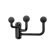 Peter Pepper Coat Rack with Three Moveable Arms