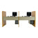 Balt Teak H Carrel Study Desk