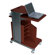 Balt Xtra Long Presentation Cart in Cherry/Black